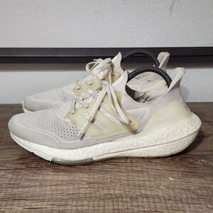 Adidas Ultraboost 21 Women's Athletic Running Gym Shoes Size 8 White